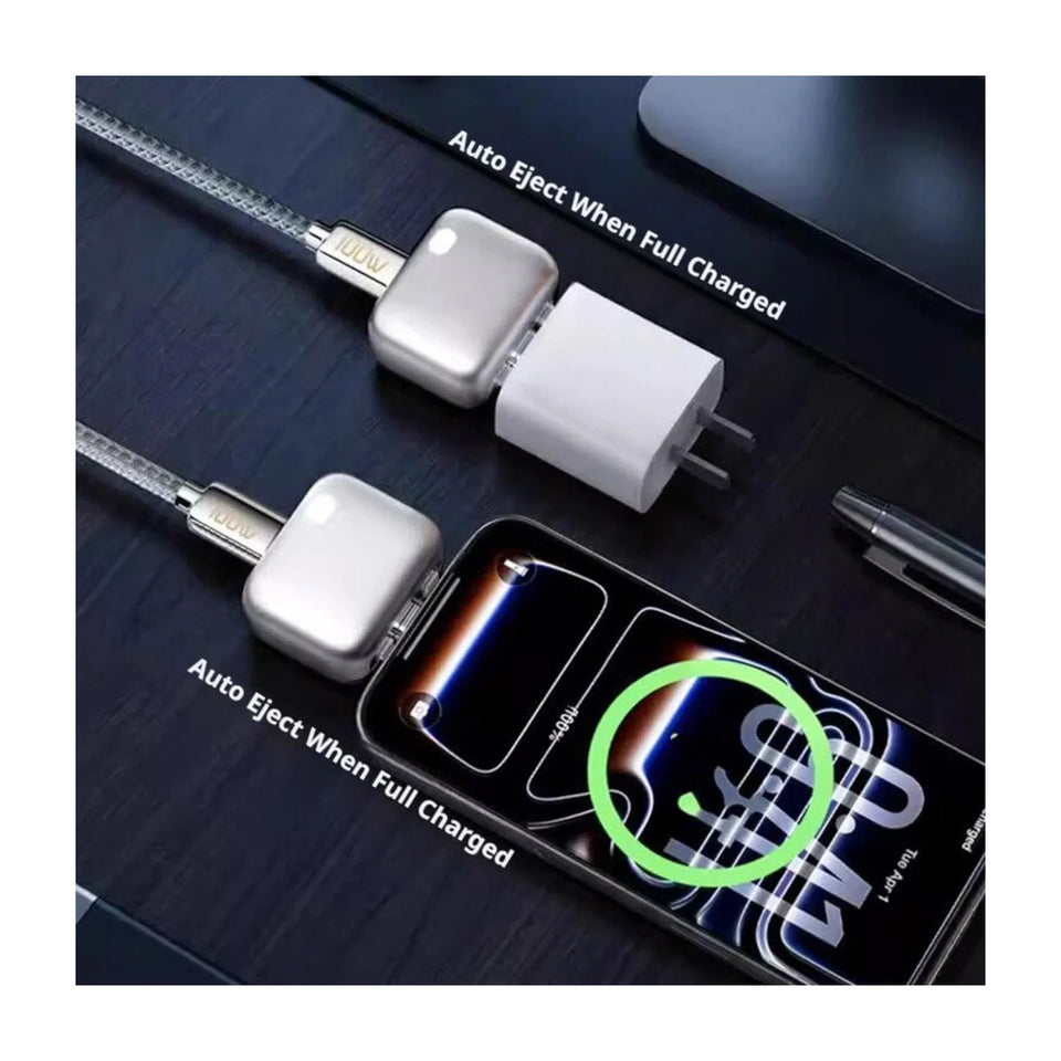 Type-C Smart Auto Charge Remover Adapter | Fast Charging |Battery Guard with Anti-Overcharge Protection